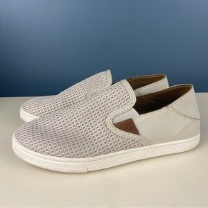 Olukai Womens Pehuea Slip On off-White Size 7 Shoes Sneakers Mesh